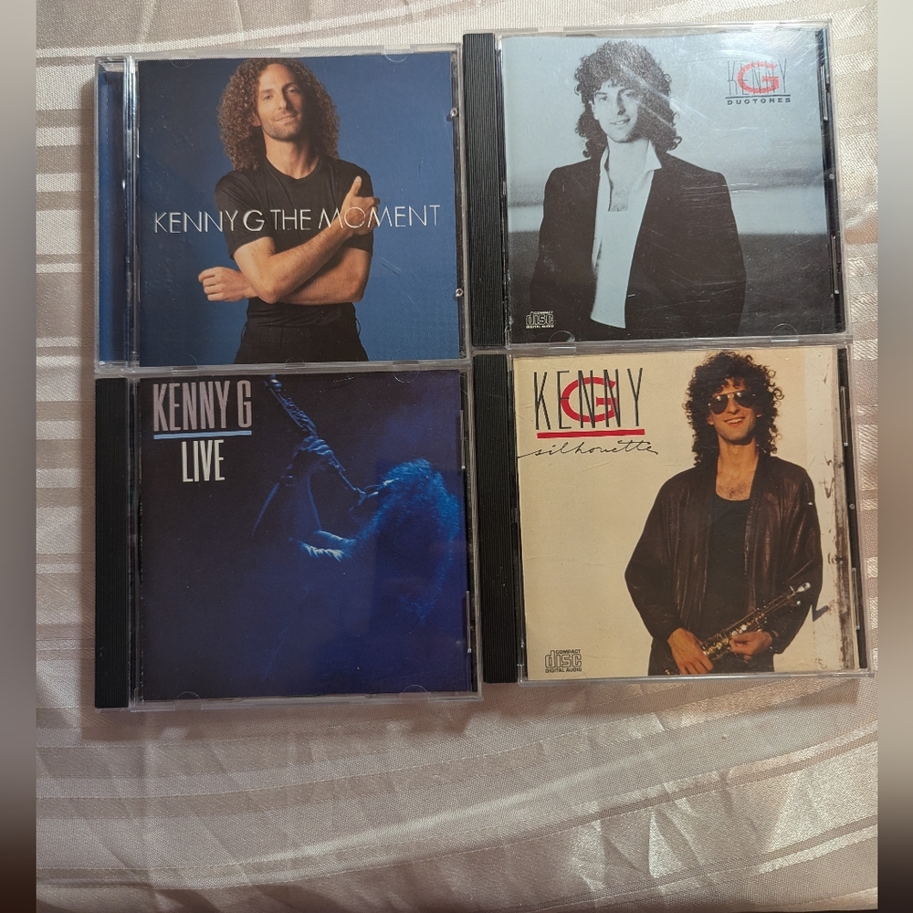 Kenny G CD's Lot Of 4 Jazz Smooth Music The Moment Live Duotones Silhouette Y2k
